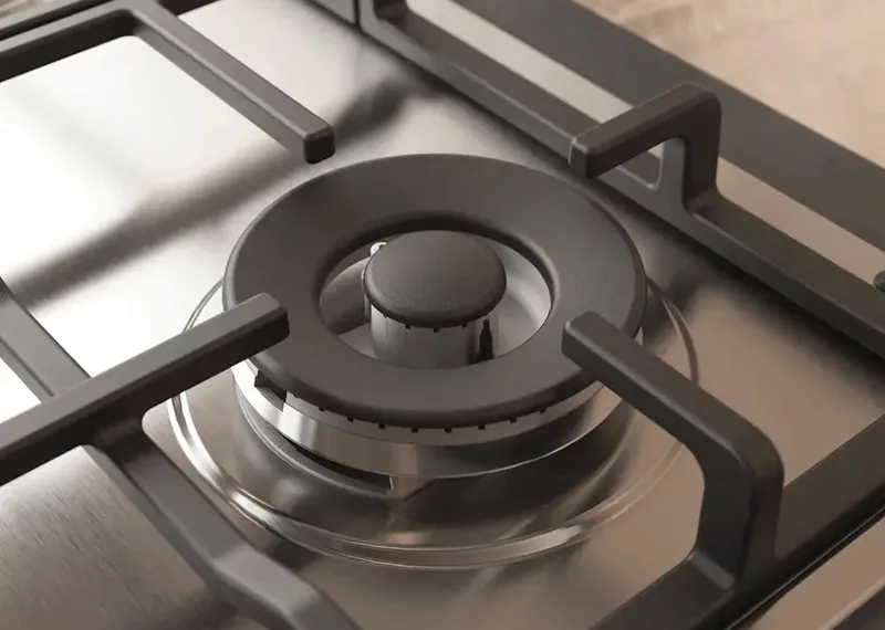 Газова варильна поверхня Whirlpool Нержавіюча сталь 58х5,6х51 см 4 конфорки
