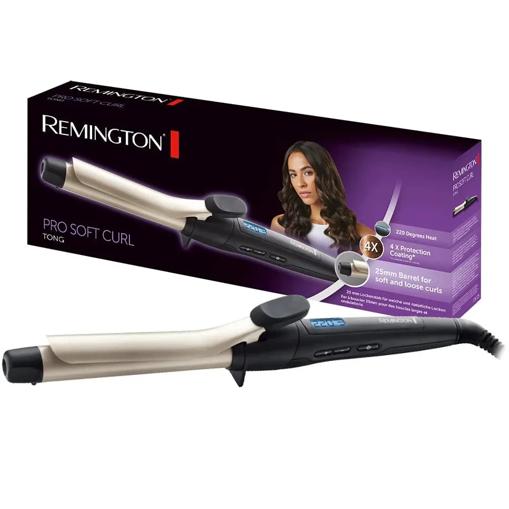 Плойка Remington Soft Curl 300 Вт 25 мм 130-220°C дисплей кераміка чорна