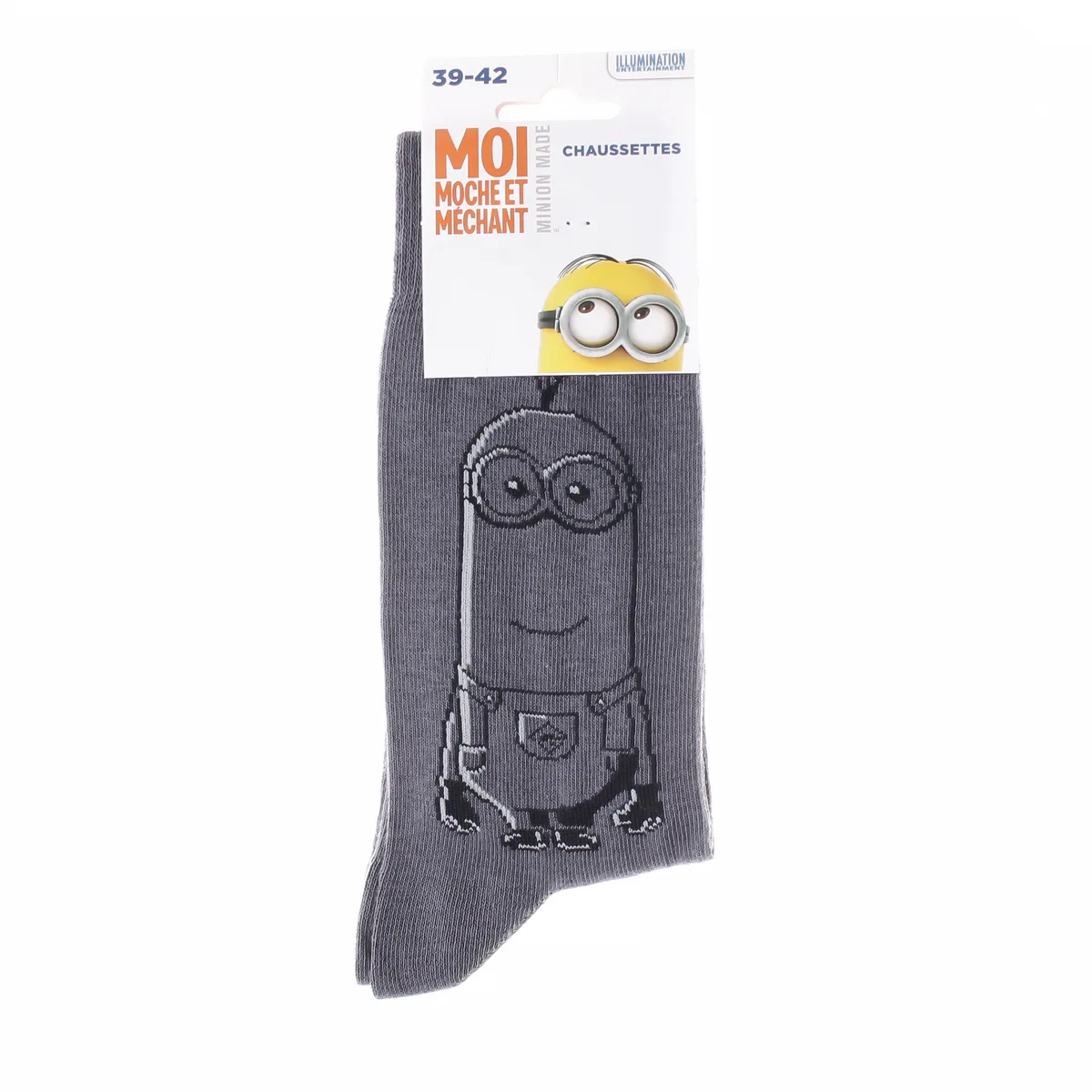 Шкарпетки MINIONS хлопок 39-42 темно-серый
