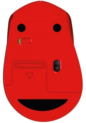 Миша Logitech бездротова оптична середня червона 1000 dpi