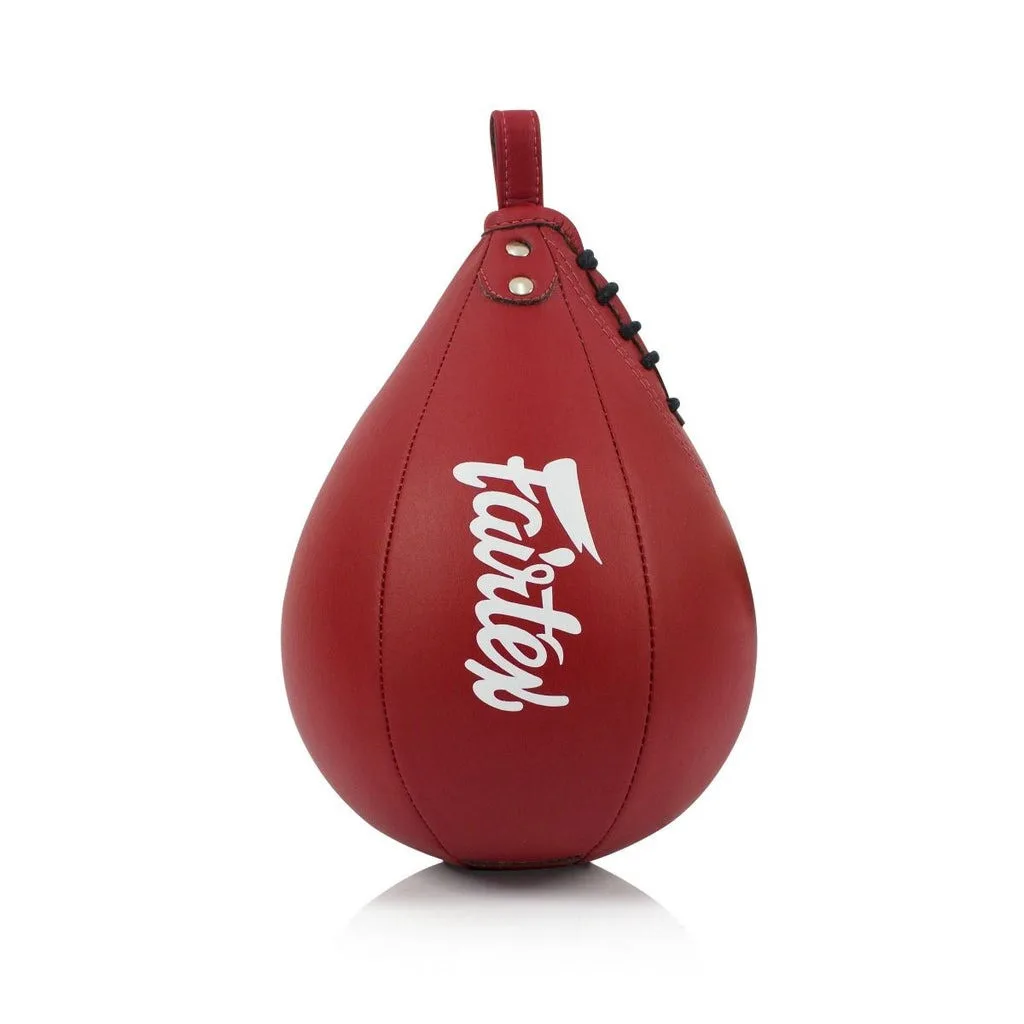 Пневмогруша боксерська Fairtex штучна шкіра 5 дюймів червона