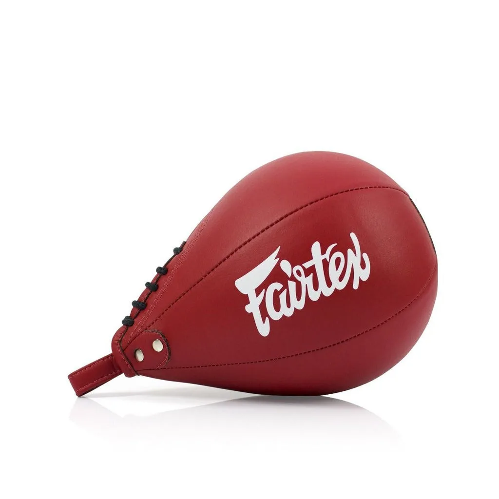 Пневмогруша боксерська Fairtex штучна шкіра 5 дюймів червона