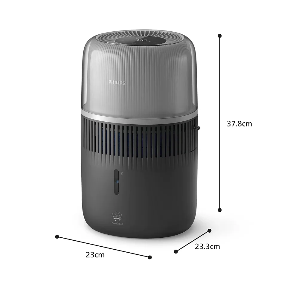 Зволожувач повітря Philips, класичне зволоження, модель Series 5001, для приміщень до 56 м2, об'єм 4.5 л, продуктивність 400 мл/г,