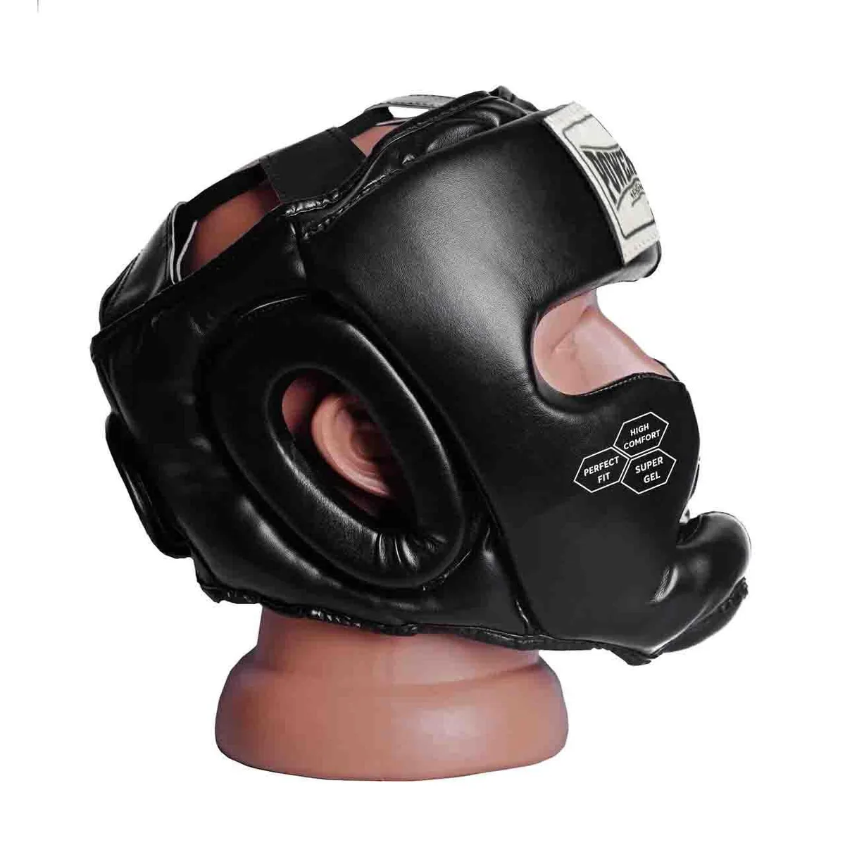 Боксерський шолом Active Point PU шкіра XS Чорний