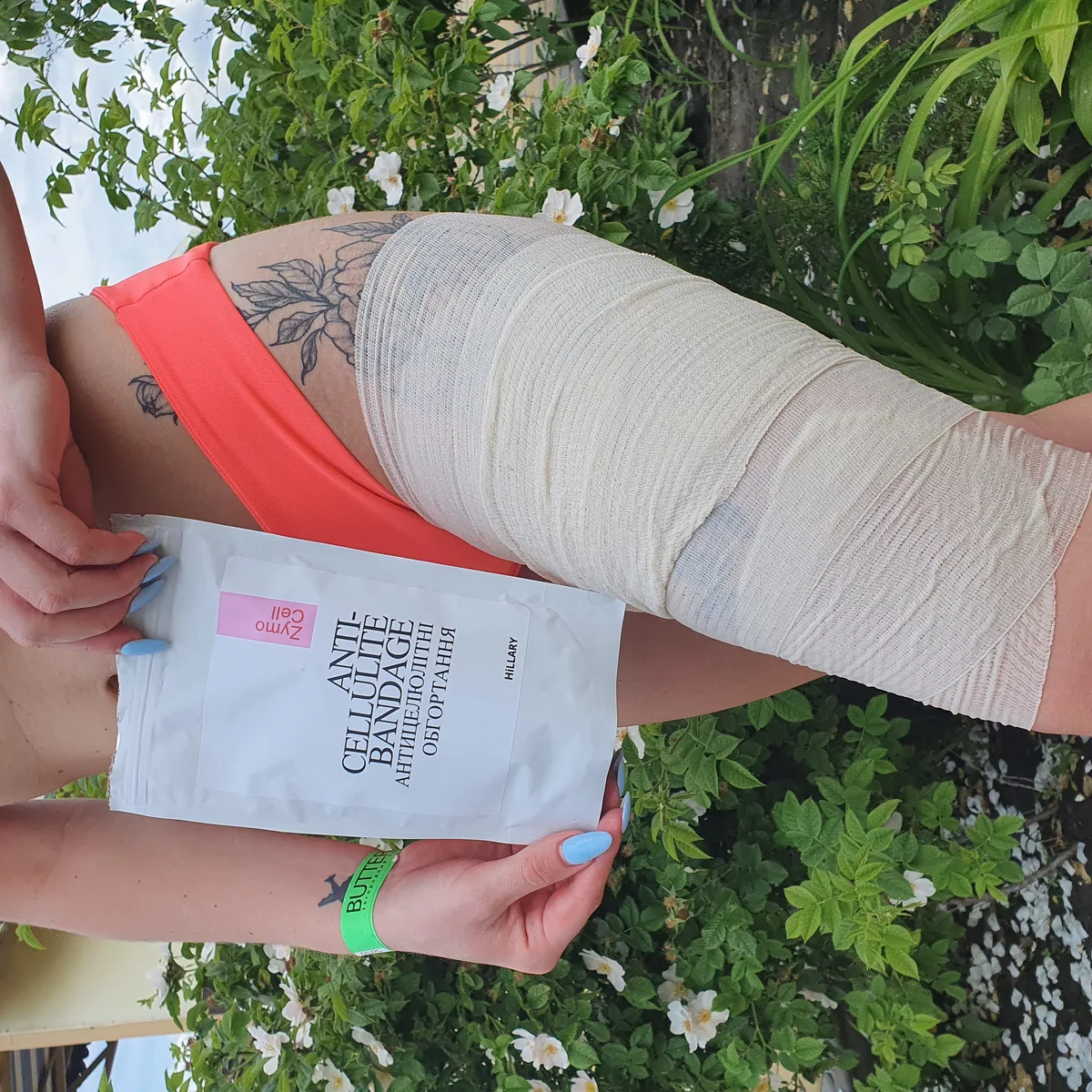 Курс Антицелюлітних ензимних обгортань Hillary Anti-cellulite Bandage Zymo Cell (6 уп,)