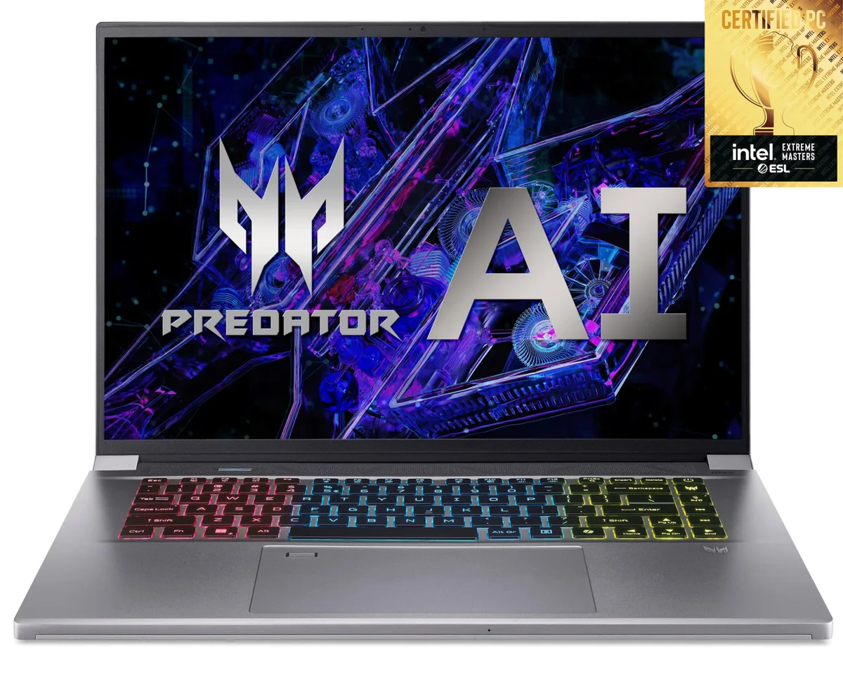 Ноутбук Acer Predator Triton Neo 16 PTN16-51 16" WQXGA, Intel U7-155H, 32GB, F1TB, NVD4060-8, Lin, серебристый.