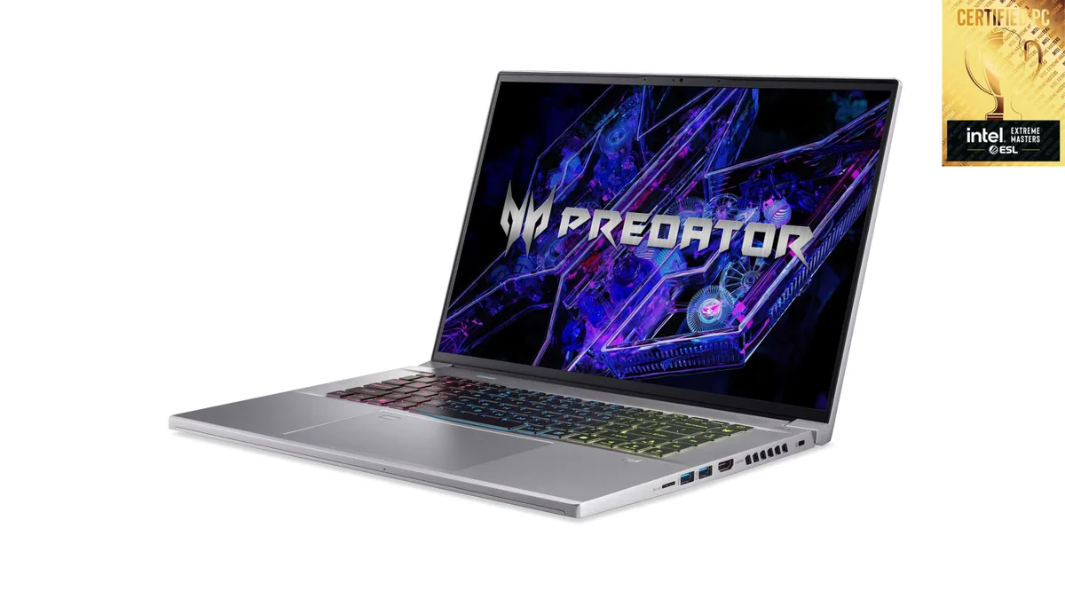 Ноутбук Acer Predator Triton Neo 16 PTN16-51 16" WQXGA, Intel U7-155H, 32GB, F1TB, NVD4060-8, Lin, серебристый.