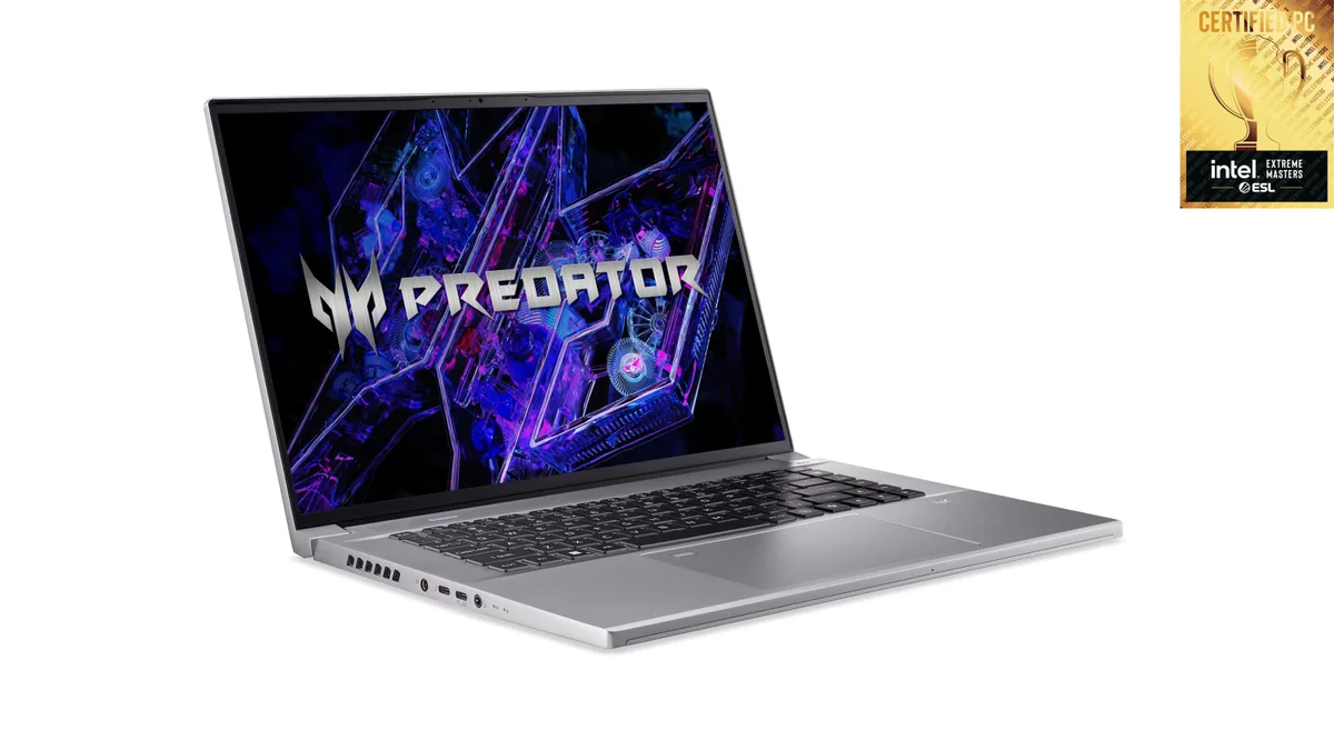 Ноутбук Acer Predator Triton Neo 16 PTN16-51 16" WQXGA, Intel U7-155H, 32GB, F1TB, NVD4060-8, Lin, серебристый.