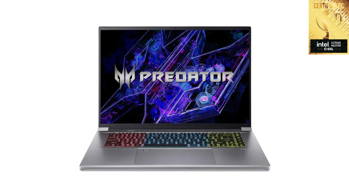 Ноутбук Acer Predator Triton Neo 16 PTN16-51 16" WQXGA, Intel U7-155H, 32GB, F1TB, NVD4060-8, Lin, серебристый.