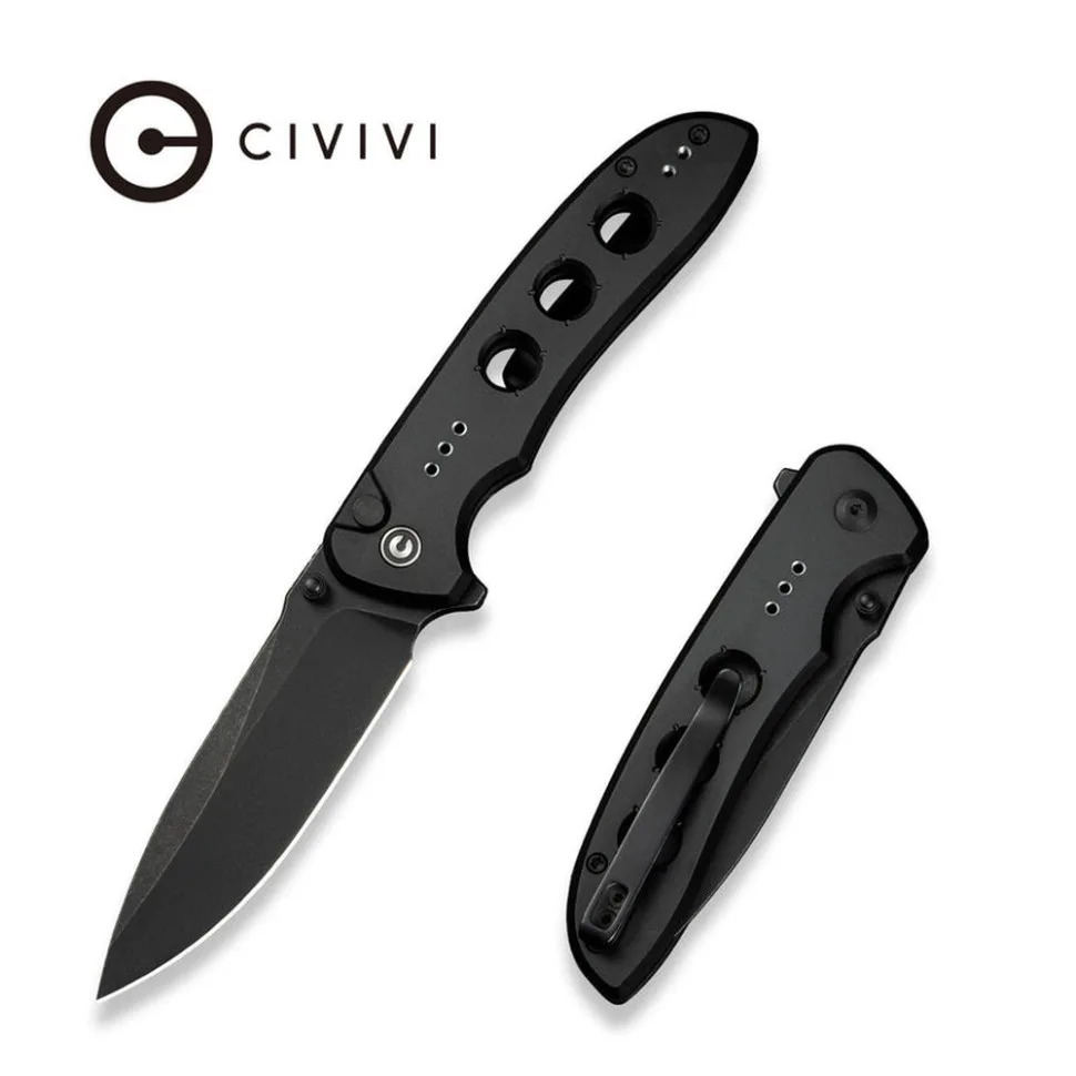 Складной нож Civivi 14C28N 8,9 см черный алюминий