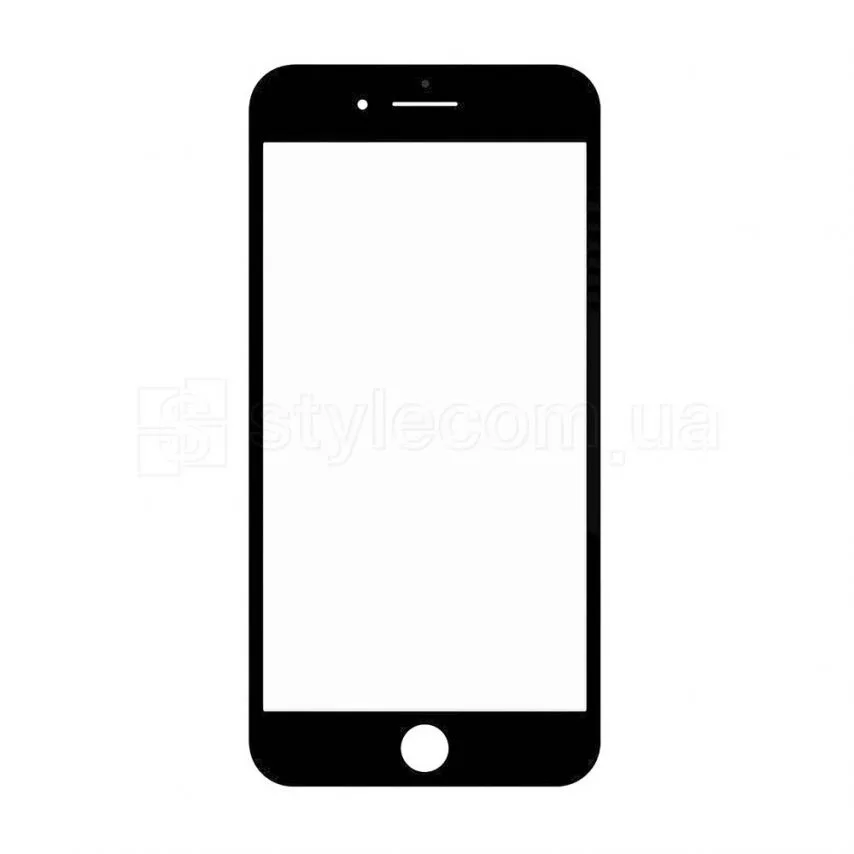 Скло для переклеювання Apple чорне з рамкою та OCA-плівкою Original Quality