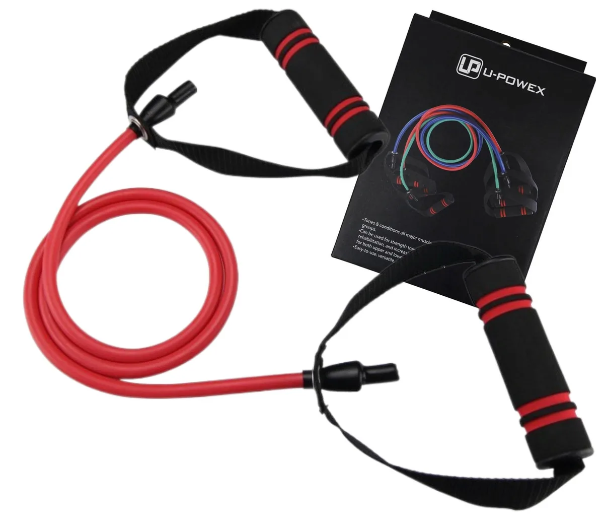 Трубчастий еспандер U-POWEX латексний 30LB червоний 13,5 кг