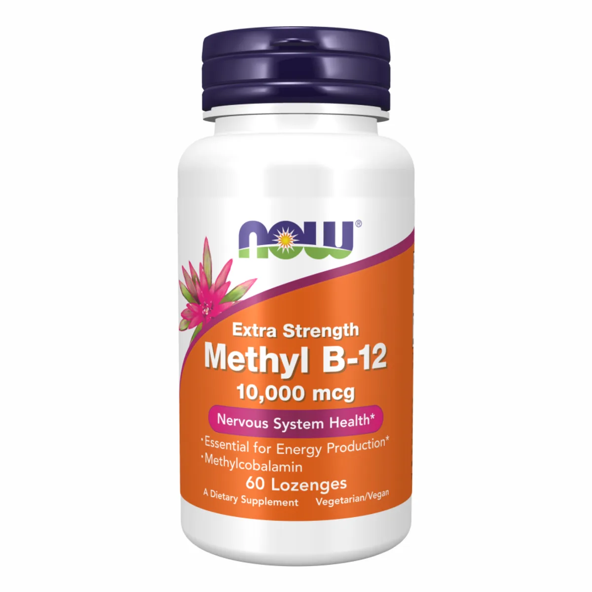 Мethyl B12 Now Foods метилкобаламин 10000мкг 60 пастилок