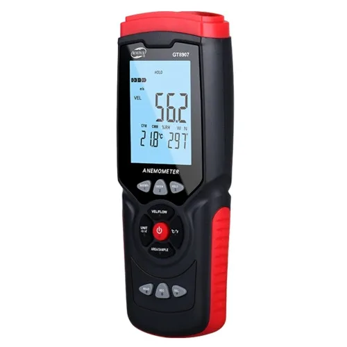 Анемометр USB Benetech GT8907 0,3-45 м/с виносний 194х73х38 мм чорний
