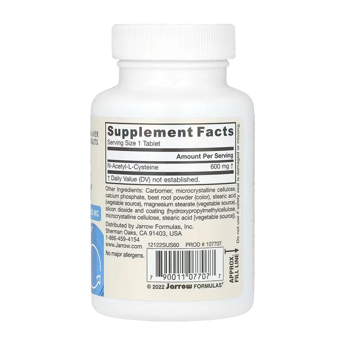 N-A-C Sustain Jarrow Formulas 600 мг 60 капсул для імунної системи