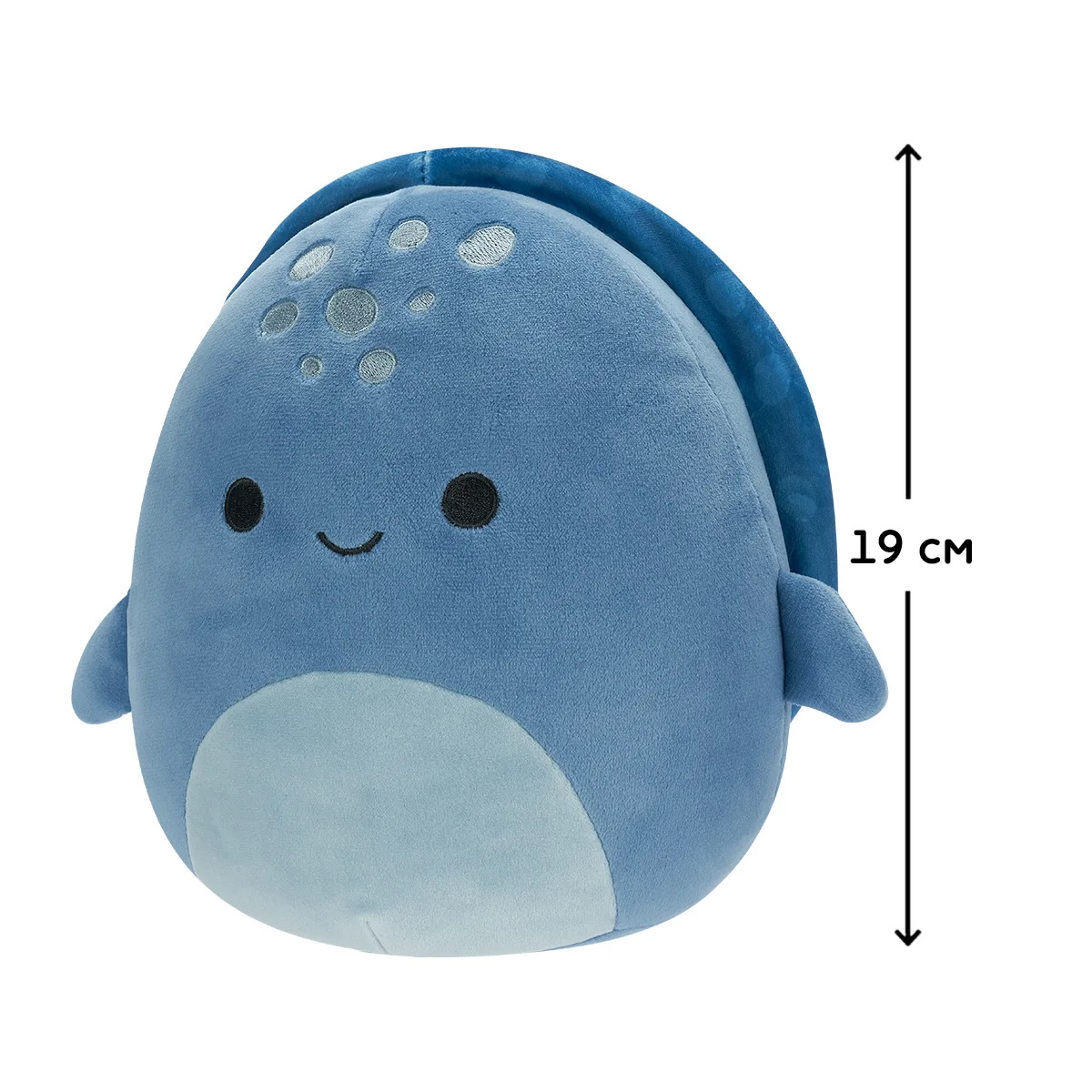 М'яка іграшка Squishmallows поліестер 19 см зелена Черепаха Трумен