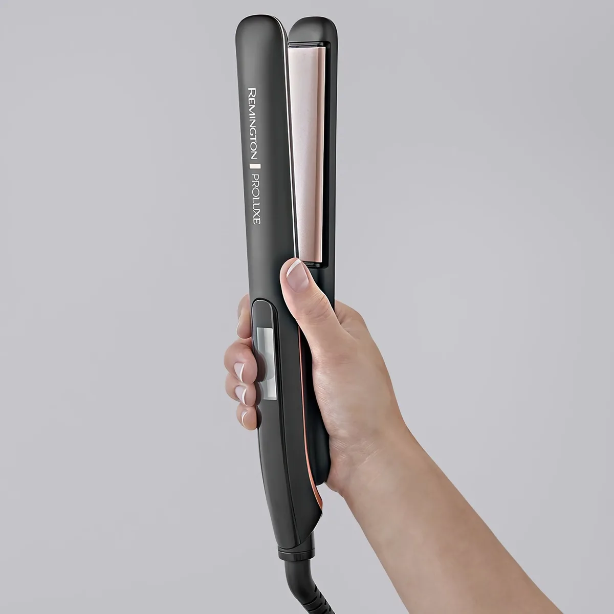 Випрямляч волосся Remington ProLuxe Midnight Edition, 52 Вт, 10 температурних режимів, 150-230°C, з дисплеєм, керамічним покриттям