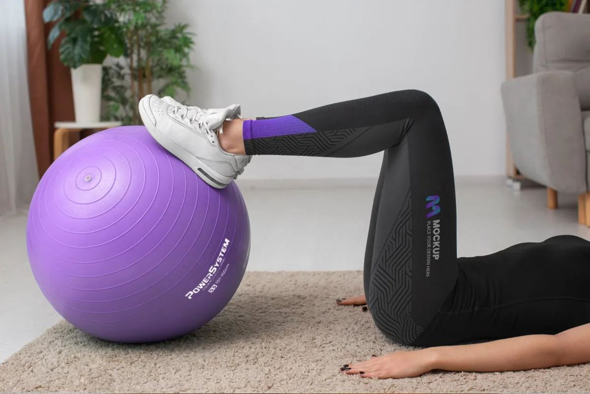 М'яч для фітнесу Active Point PVC 65 см Фіолетовий
