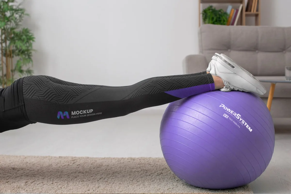 М'яч для фітнесу Active Point PVC 65 см Фіолетовий