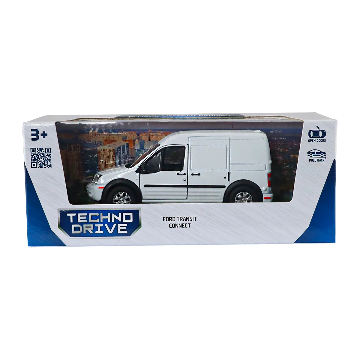 Автомодель TechnoDrive метал 1:43 біла