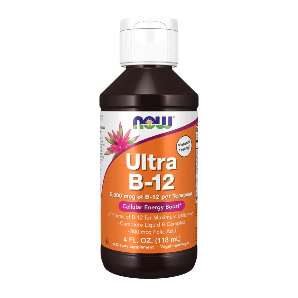 Витамин B12 Ultra Liquid Now Foods 118 мл Веганский Кошерный