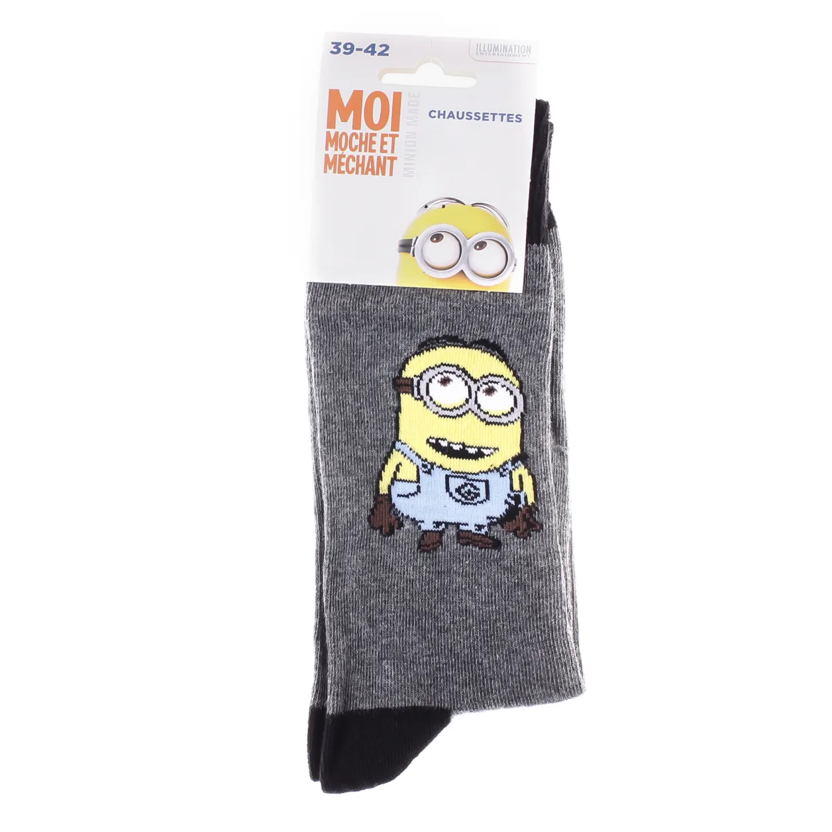 Шкарпетки MINIONS бавовна 43-46 світло-сірий