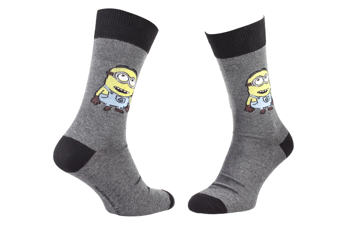 Шкарпетки MINIONS бавовна 43-46 світло-сірий