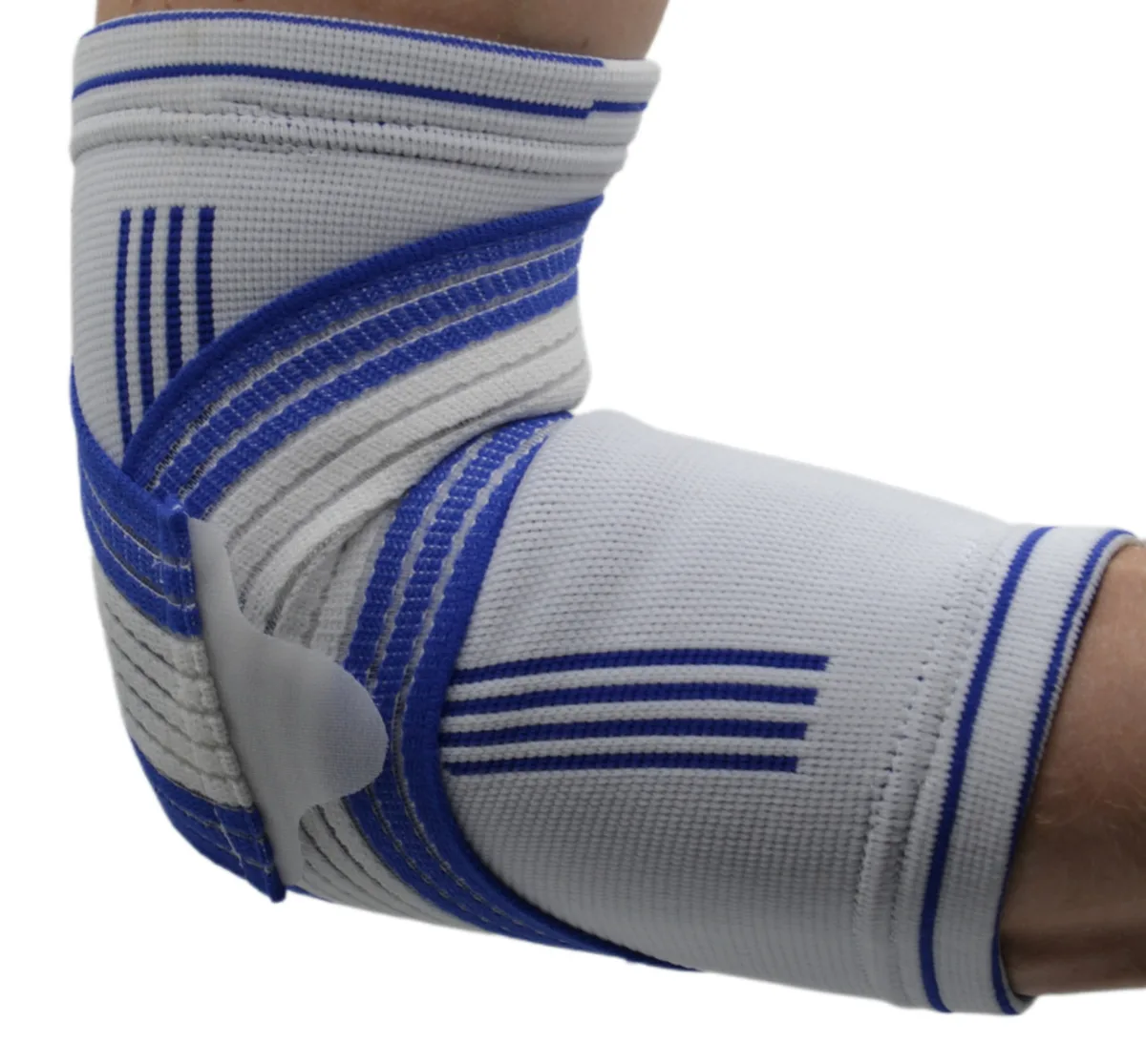 Налокотник Active Point хлопок L/XL белый синий