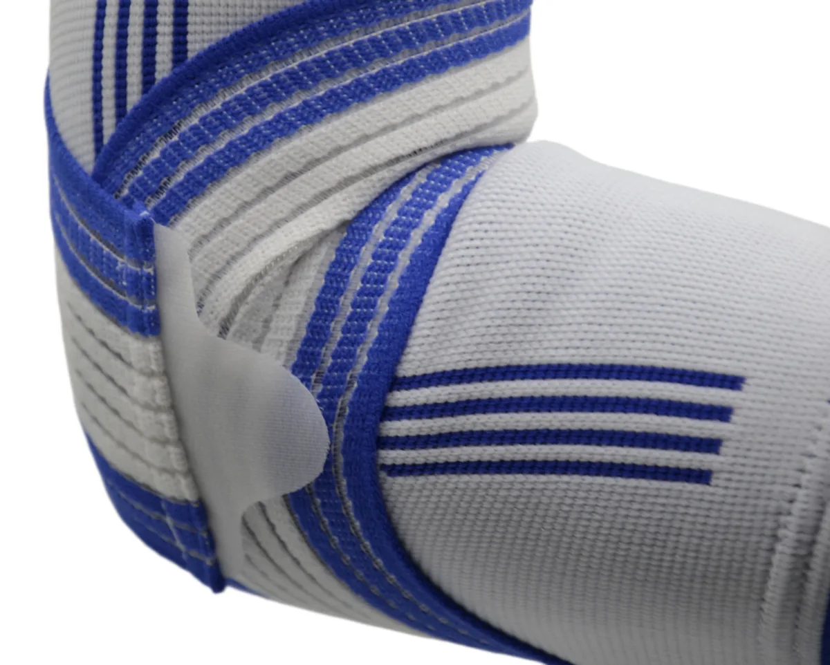 Налокотник Active Point хлопок L/XL белый синий