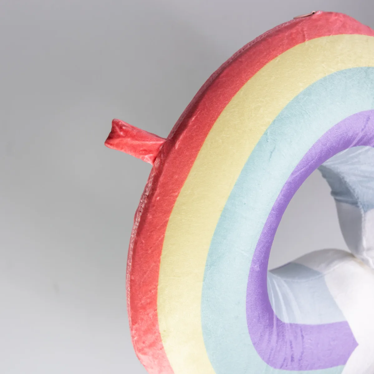 Подушка для шиї Rainbow U-подібна плюш-велюр 30х30 см Рожевий