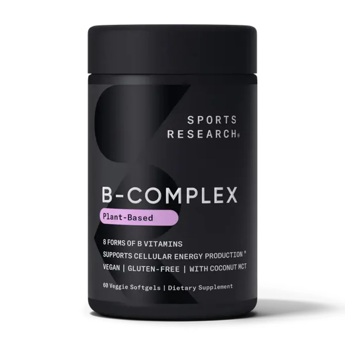 Вітамін B-Комплекс Sport Research Plantgel 60 капсул веганські