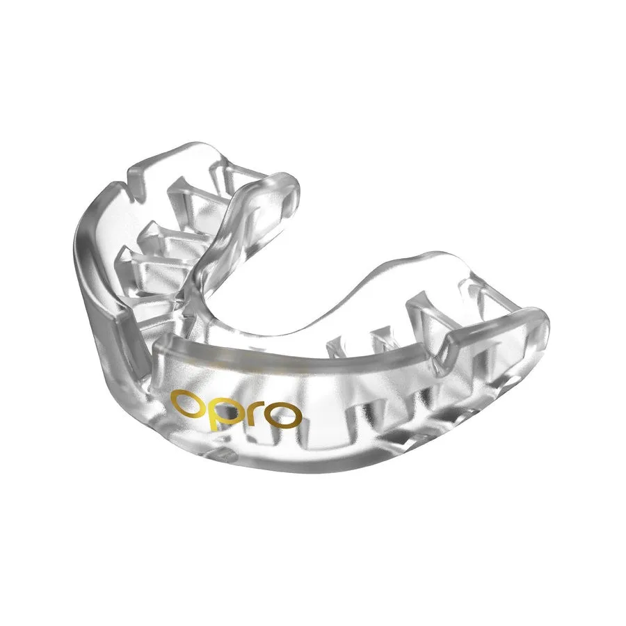 Капа OPRO Gold термопластик дитяча Clear до 10 років