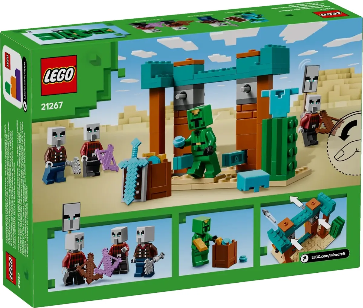 Конструктор LEGO Minecraft Пустельний патруль розбійника