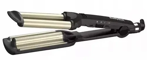 Плойка Babyliss Easy Wave, гофре, 3 температурних режими (160-200°C), природні хвилі, керамічне покриття, чорний колір.