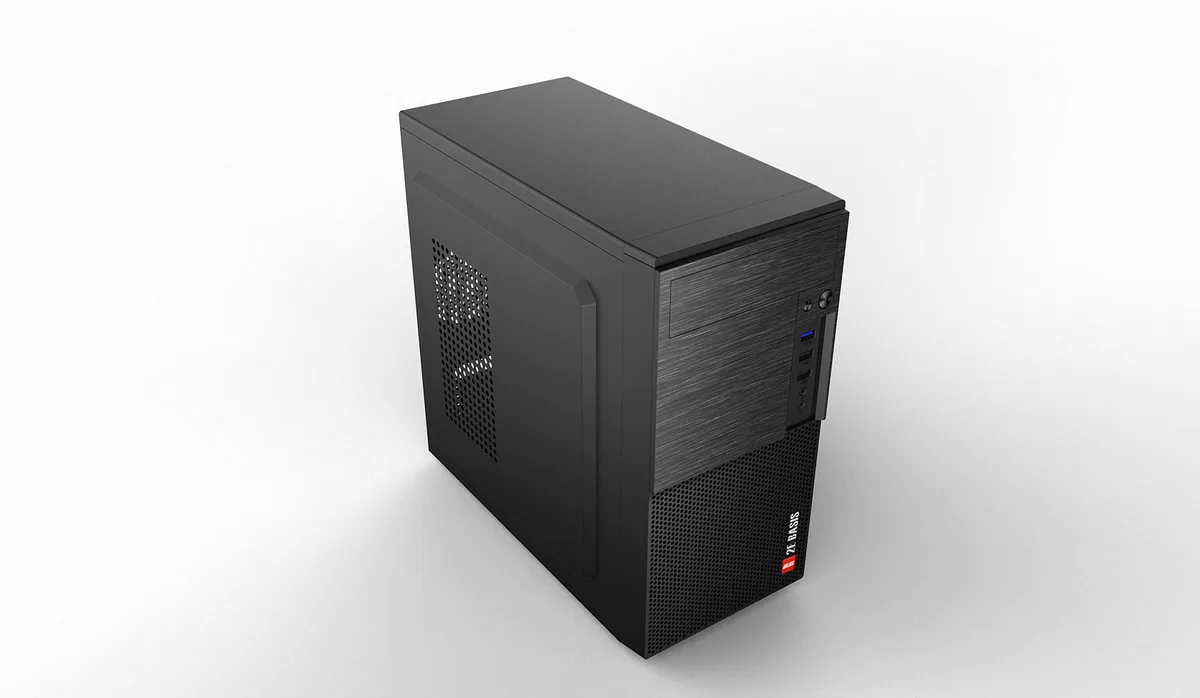 Корпус 2E Basis RD860-3U без БЖ, 1xUSB3.0, 2xUSB2.0, VGA 320мм, mATX, чорний