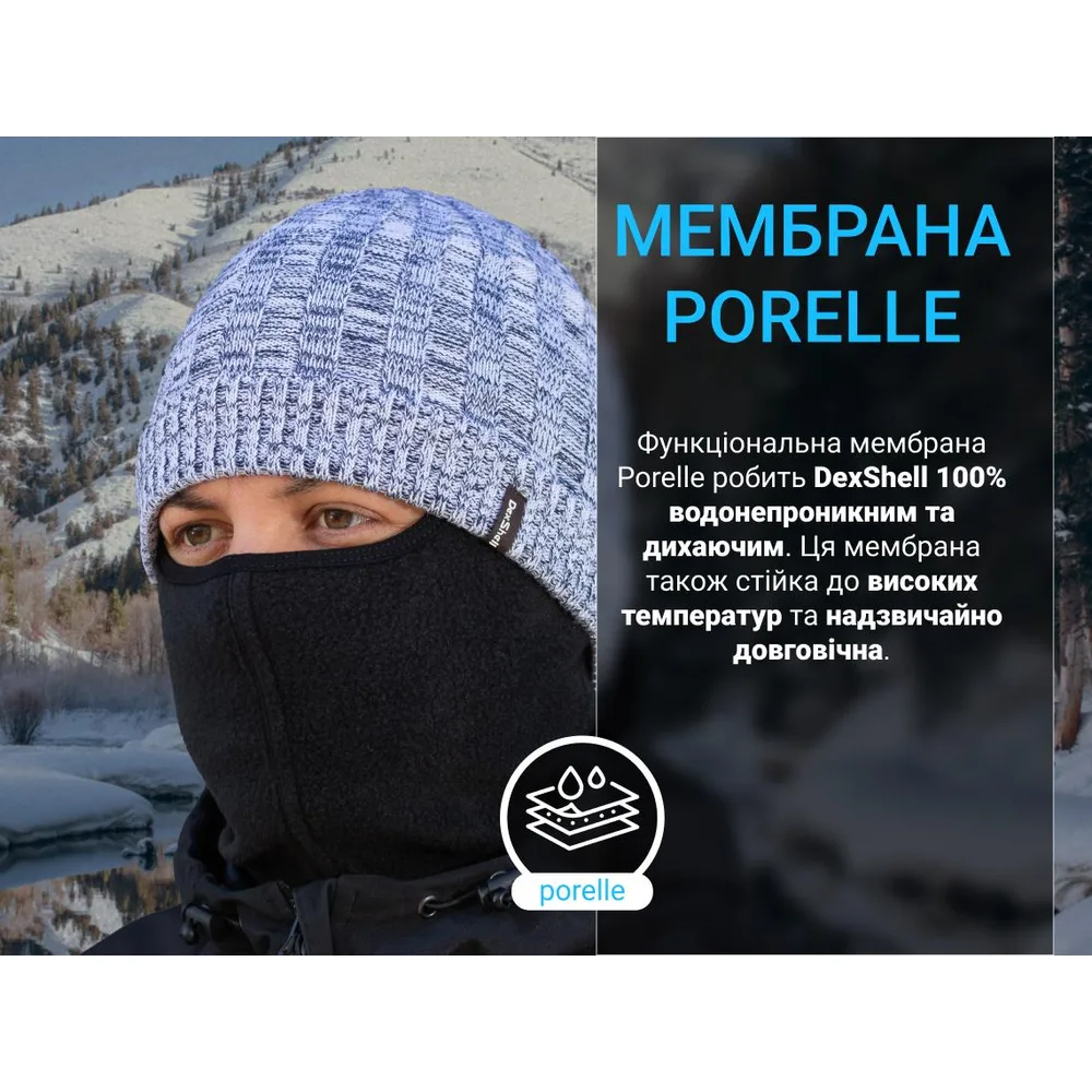 Водонепроникна шапка Dexshell акрил 56-58 см хакі