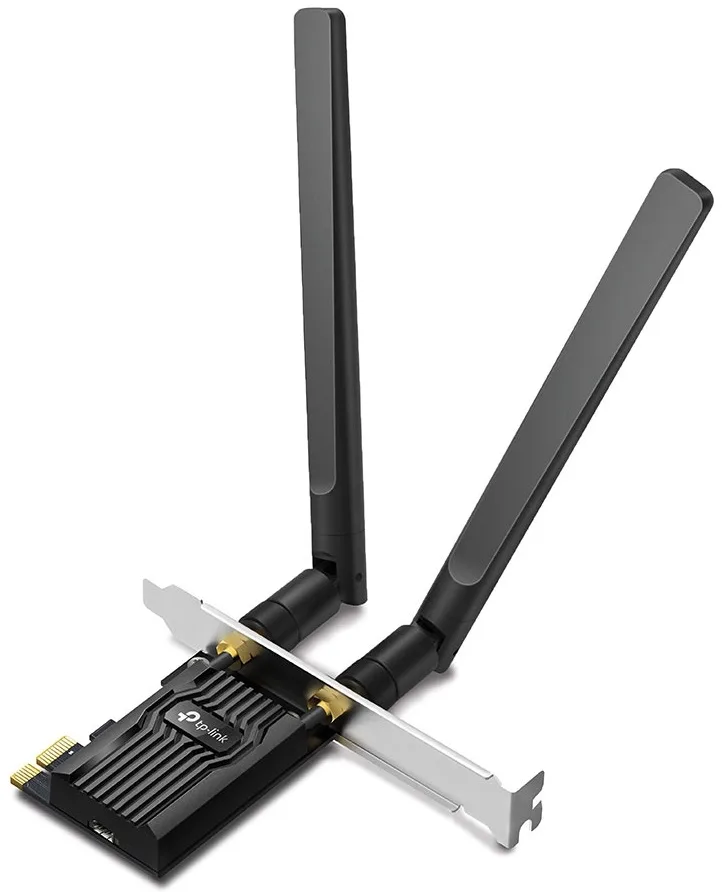 Адаптер WiFi TP-Link PCI-Express x1 1201 Мбіт/с BT5.2 двохдіапазонний 120х80 мм