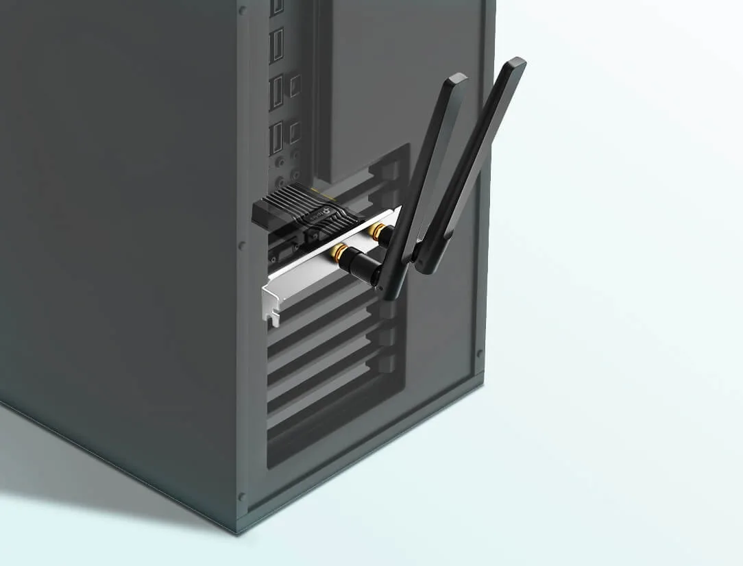 Адаптер WiFi TP-Link PCI-Express x1 1201 Мбіт/с BT5.2 двохдіапазонний 120х80 мм
