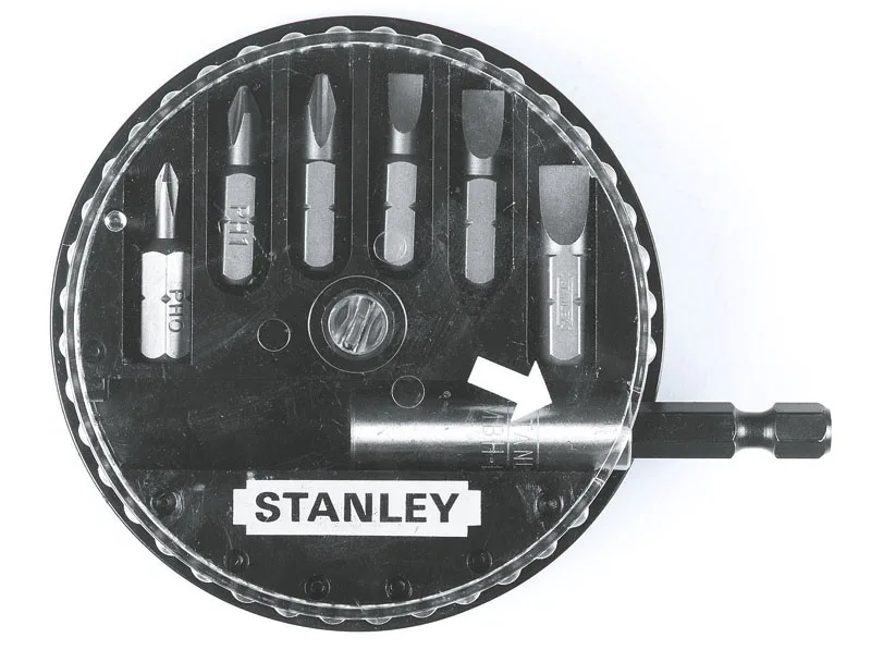 Комплект біт Stanley з магнітним тримачем, 1/4", 7 штук