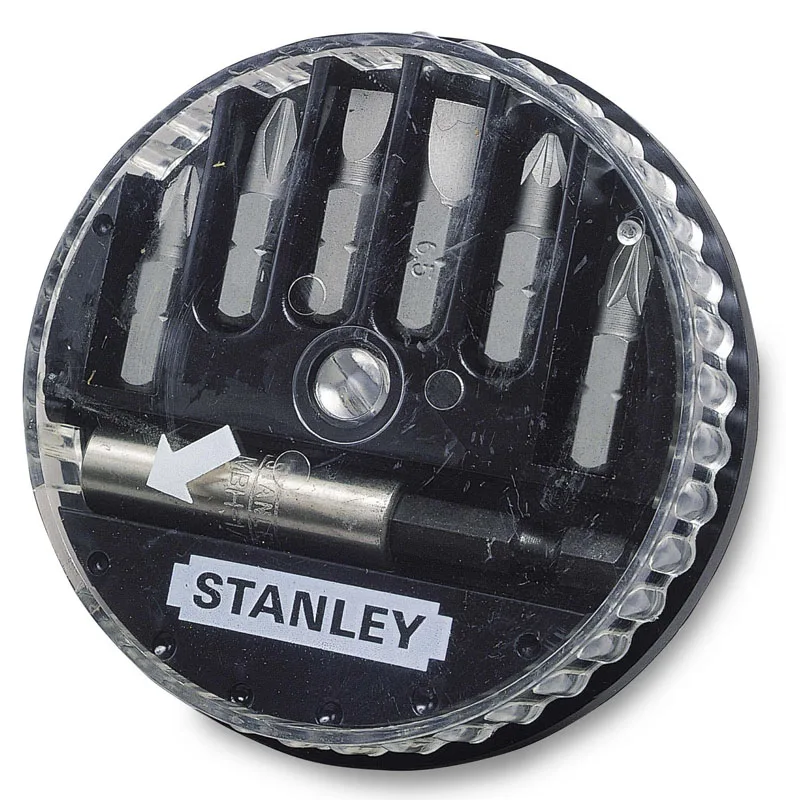 Комплект битов Stanley с магнитным держателем, 1/4", 7 штук