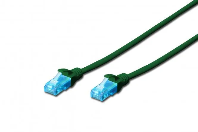 Патч-корд 2E CAT 5e, UTP, 5м, 26AWG, RJ45, 7/0.16, Cu, LSZH, зелёный