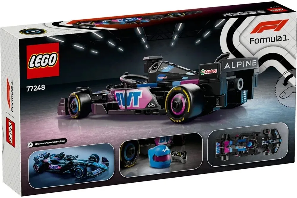 Конструктор LEGO Speed Champions 258 деталей Автомобіль BWT Alpine F1 різнокольоровий