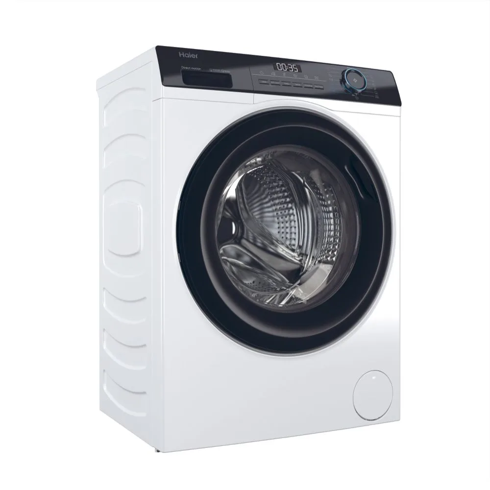 Пральна машина Haier фронтальна 7кг 1400 об/хв A+++ чорний люк інвертор 44 см
