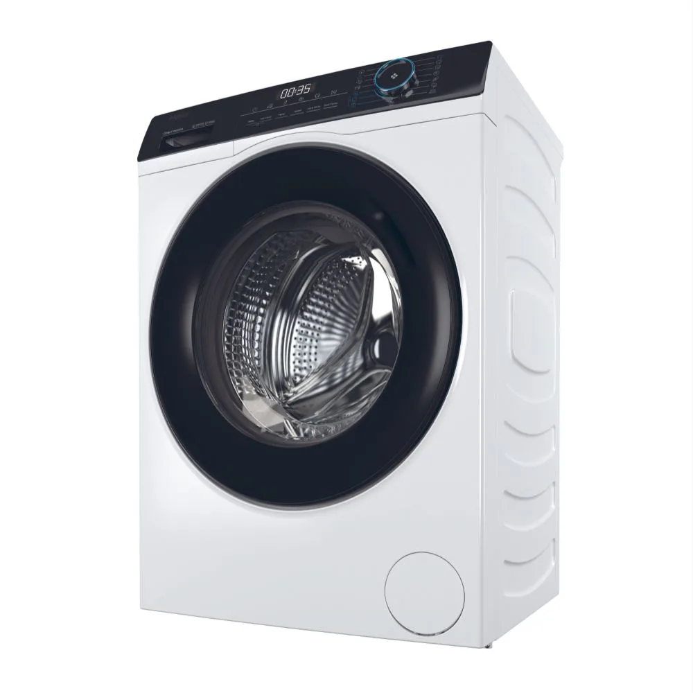 Пральна машина Haier фронтальна 7кг 1400 об/хв A+++ чорний люк інвертор 44 см