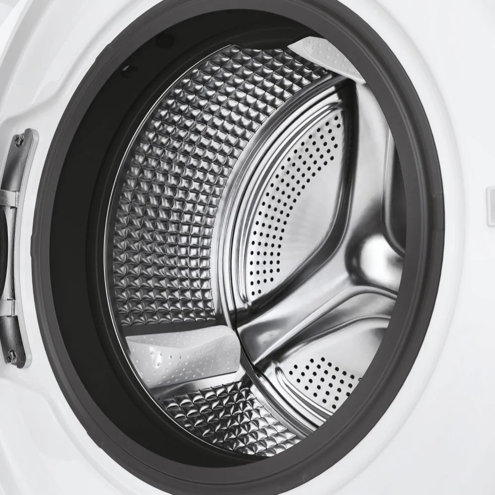 Пральна машина Haier фронтальна 7кг 1400 об/хв A+++ чорний люк інвертор 44 см