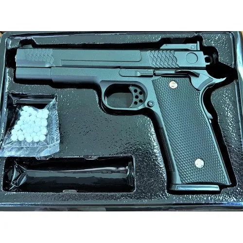 Страйкбольный пистолет Browning HP 27х19х5 см металлический черный
