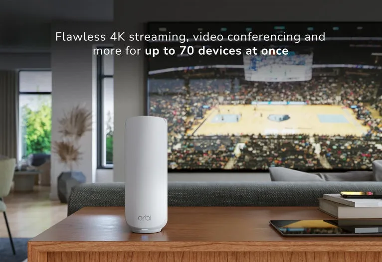 Система WiFi-Mesh NETGEAR Orbi RBE372 BE5000, 2мод, білий
