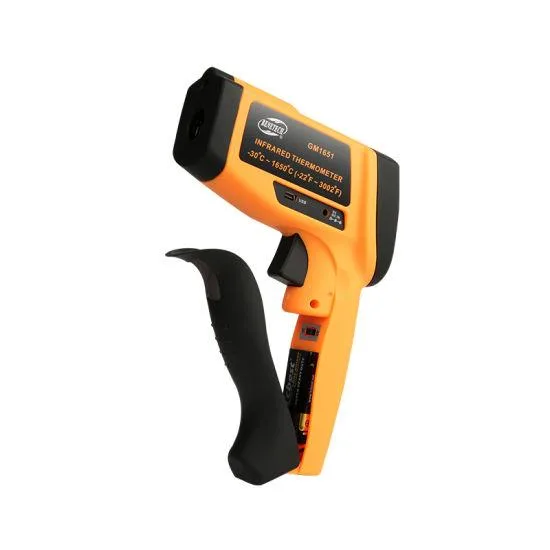 Пірометр безконтактний Benetech GM1651 -30 до +1650°C USB пиловологозахищений 50:1 чорний