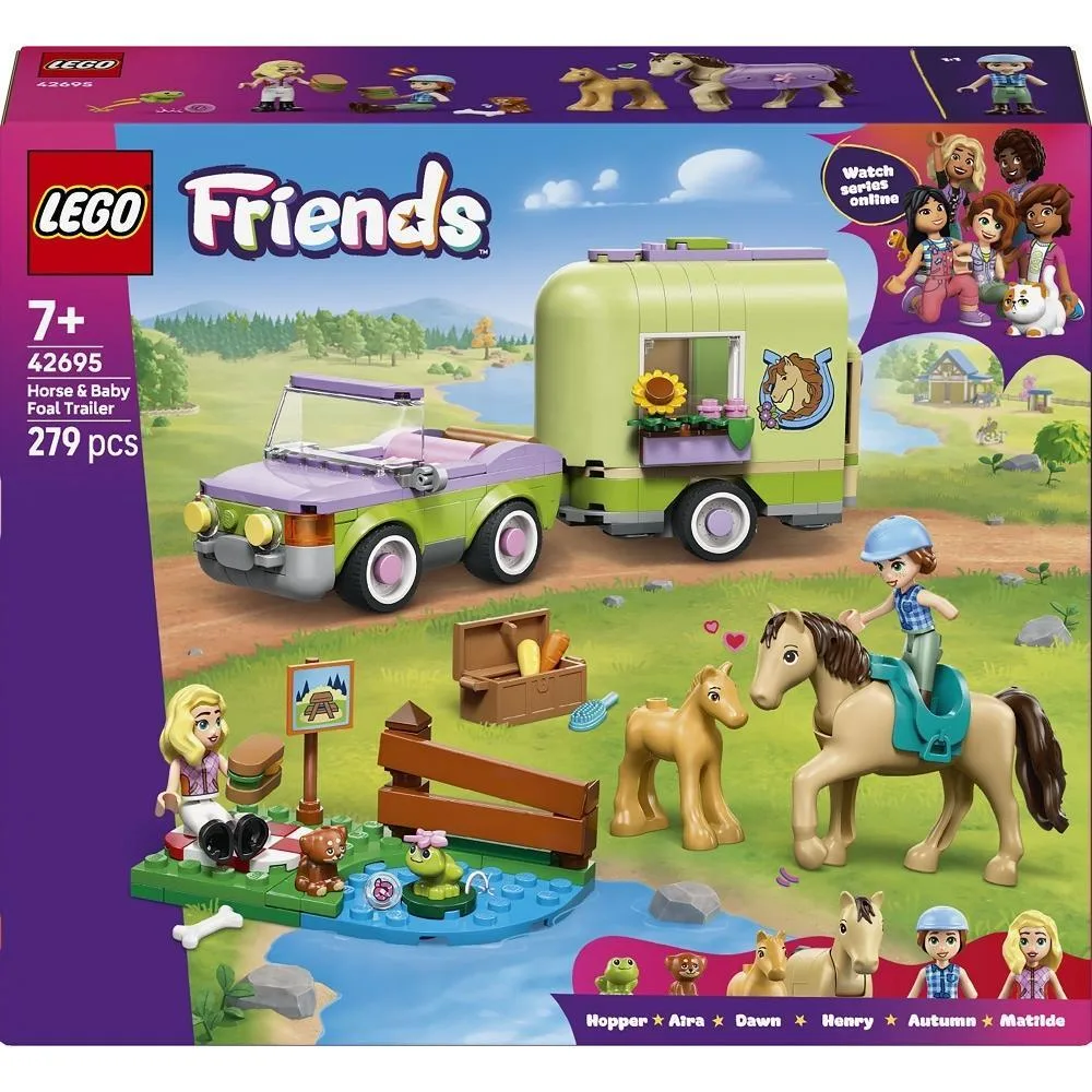 Конструктор LEGO Friends Причіп для коня й лошати