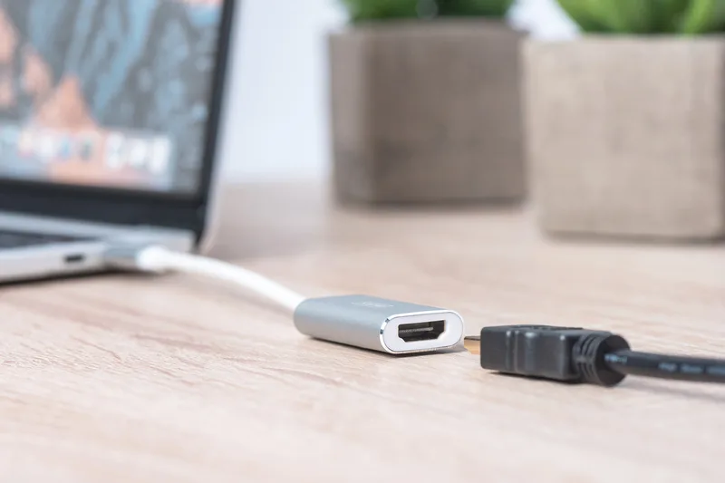 Адаптер DIGITUS USB-C - HDMA UHD 4K, M/F, 0.2м